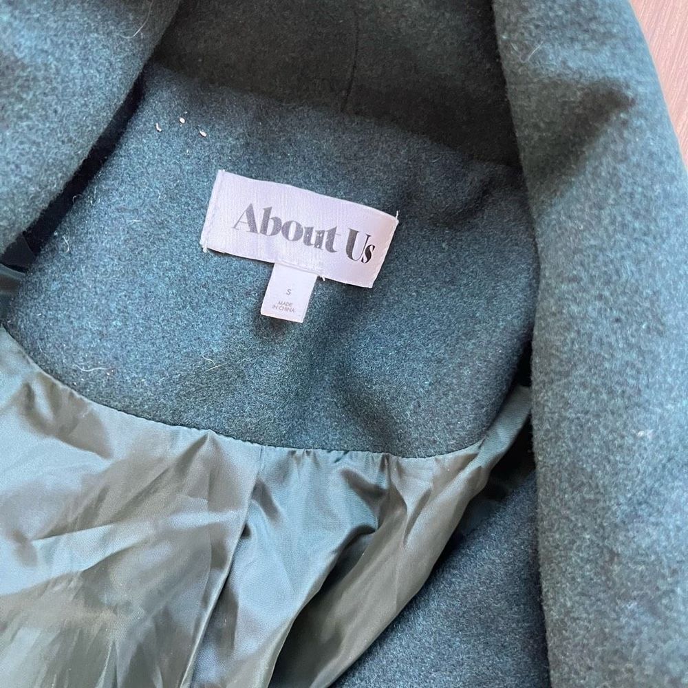 About Us Kelly Coat in Forest Green Size S - Picture 4 of 6